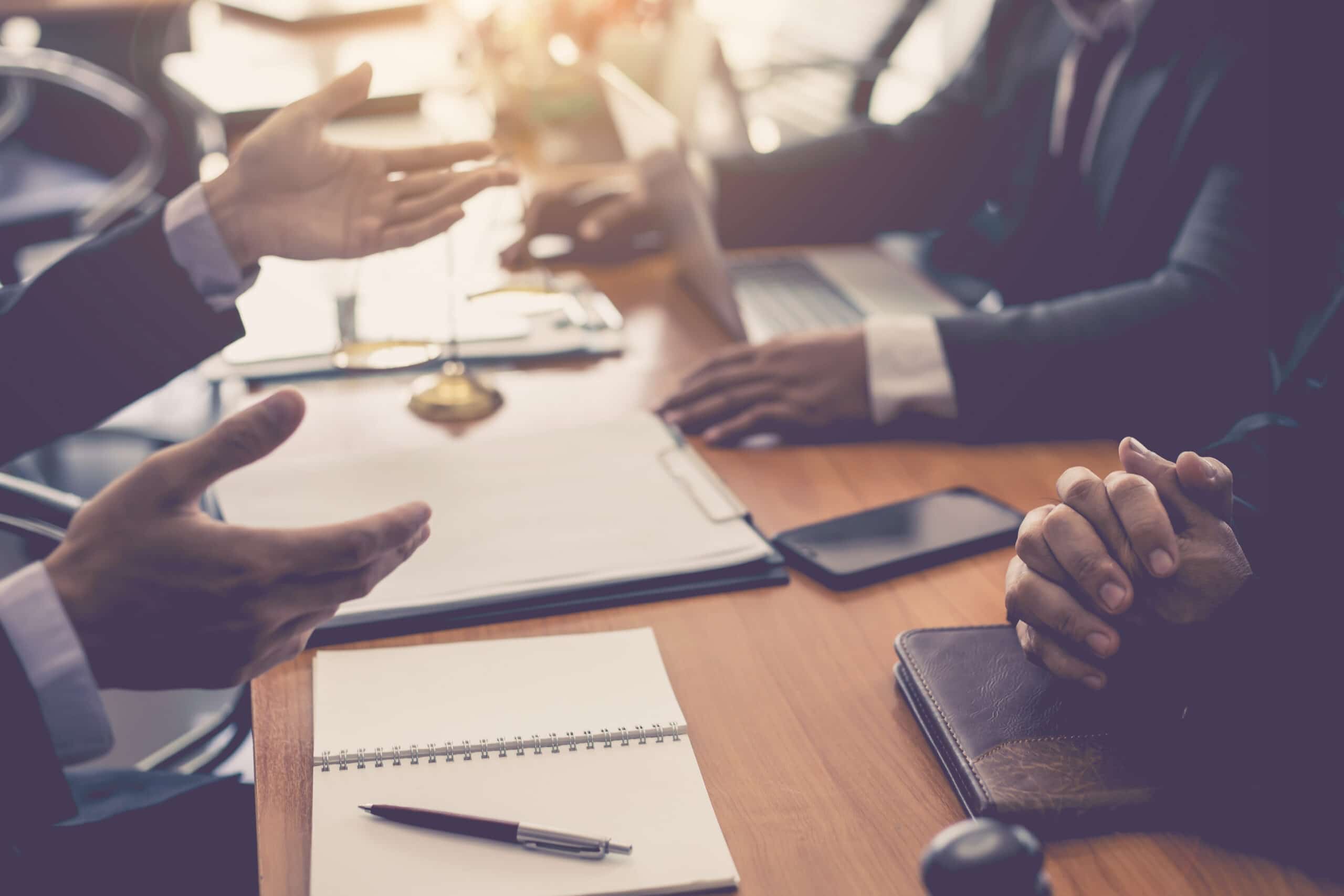 Attorneys working on a case - Denton personal injury lawyers