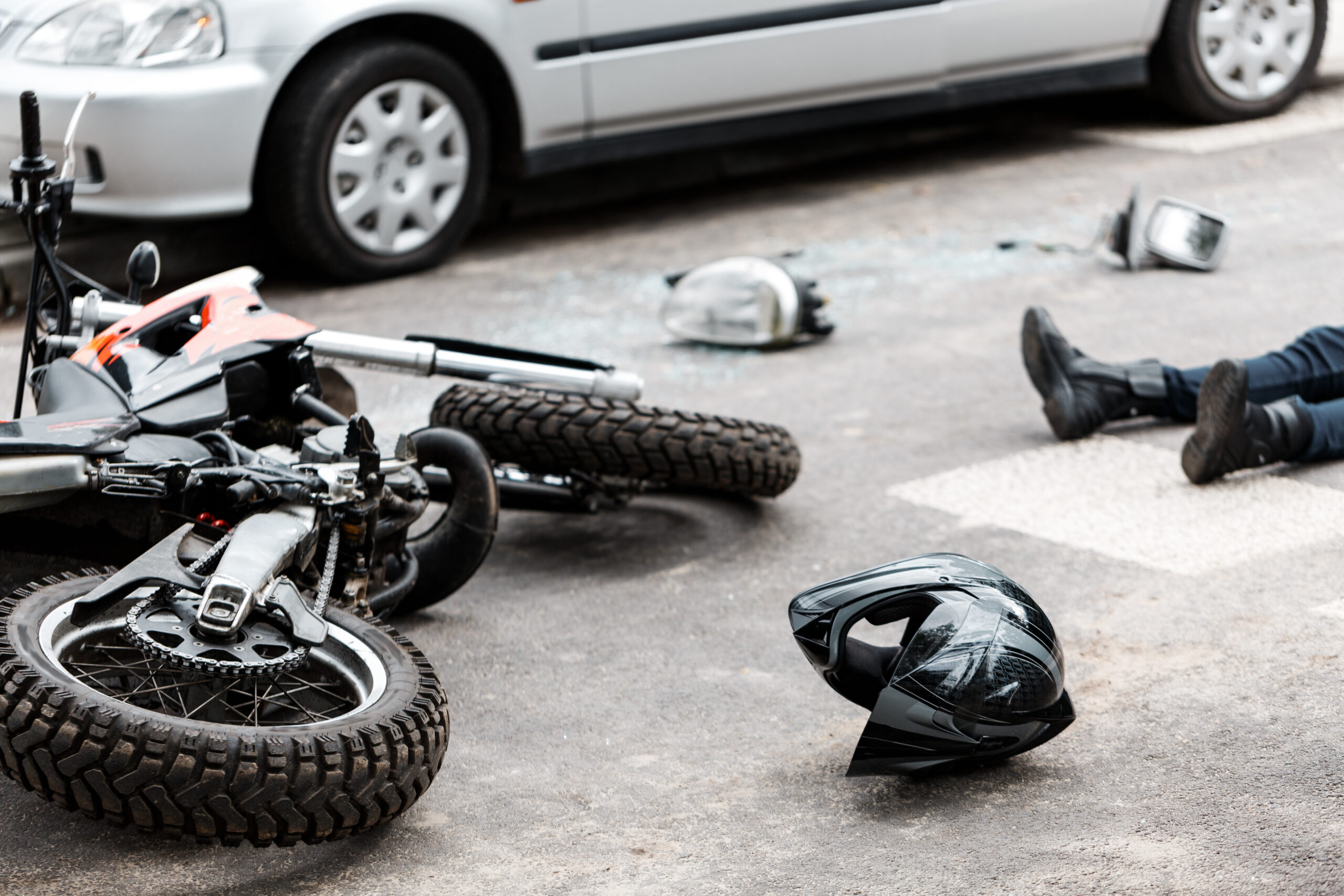 Motorcycle and car accident. Brownsville Motorcycle Accident Lawyers