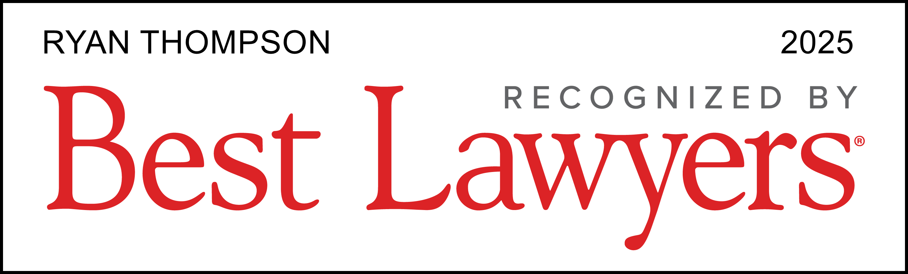 Best Lawyers - Lawyer Logo 2025 Ryan Thompson